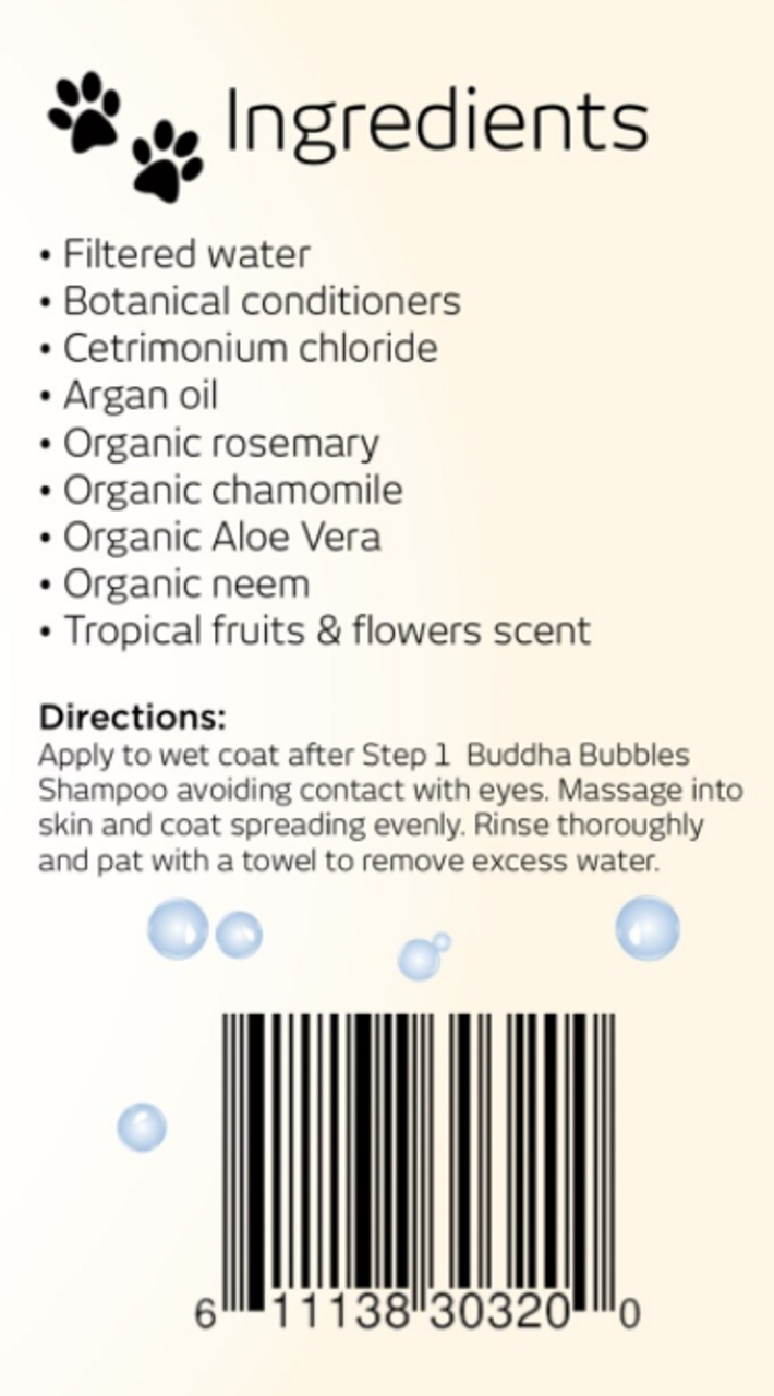 Buddha Bubbles Organic Shampoo & Conditioner (Grab-and-Go Set) for Dogs of  All Sizes and Puppies Too! - Natural Cravings USA